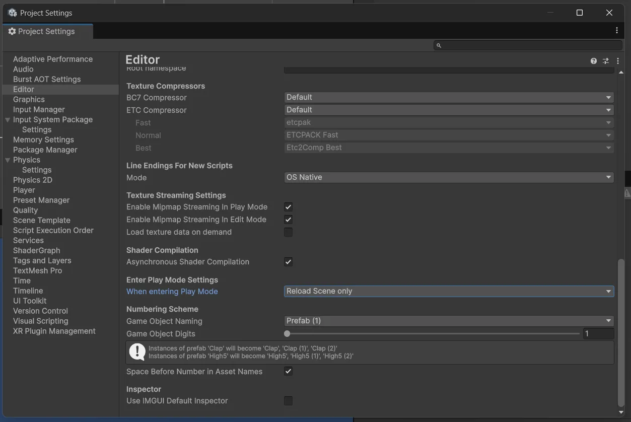 Disable Domain Reload